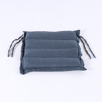 Cojin asiento de jardin 37 cm Olefin azul - Pack 2 unidades