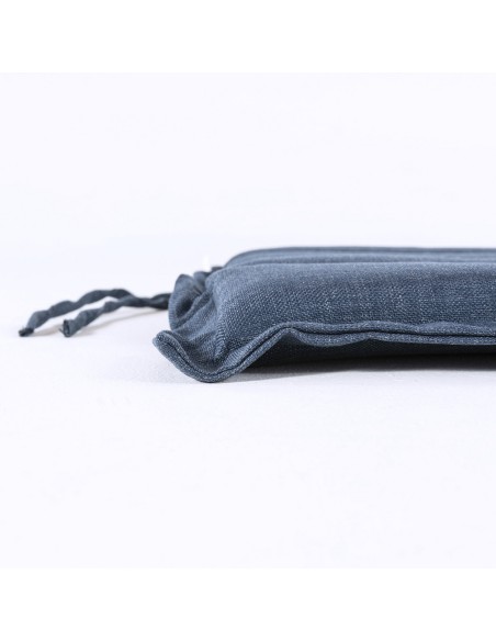 Cojin asiento de jardin 37 cm Olefin azul - Pack 2 unidades