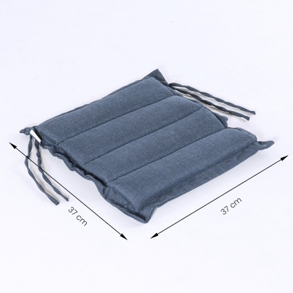 Cojin asiento de jardin Olefin azul de 37 cm - Pack 6 unidades