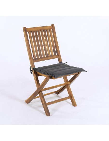 Cojin asiento para jardin Olefin gris de 37 cm - Pack 6 unidades