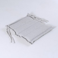 Almofada de olefina para cadeira de jardim cinza claro, não desbota, tamanho 37x37x5 cm