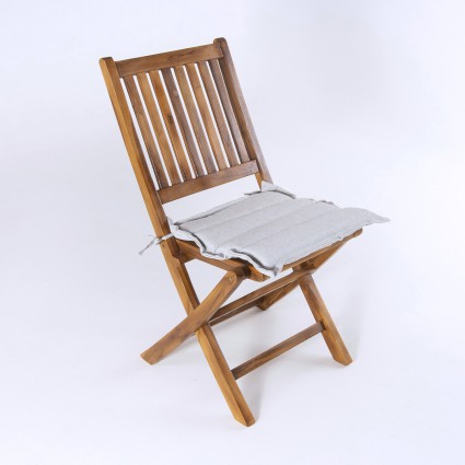 Cojin asiento 37 cm de exterior Olefin gris claro