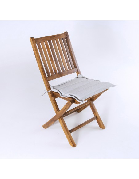 Cojin asiento 37 cm de exterior Olefin gris claro