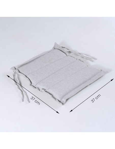 Cojin asiento 37 cm de exterior Olefin gris claro