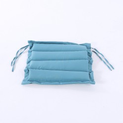 Almofada turquesa para cadeira de jardim repelente de agua medidas 37x37x5 cm 2