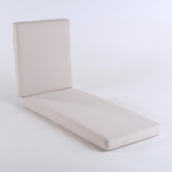 Coussin transat haute epaisseur pour jardin Olefine brute