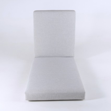 Cojin tumbona grueso de exterior olefin gris claro