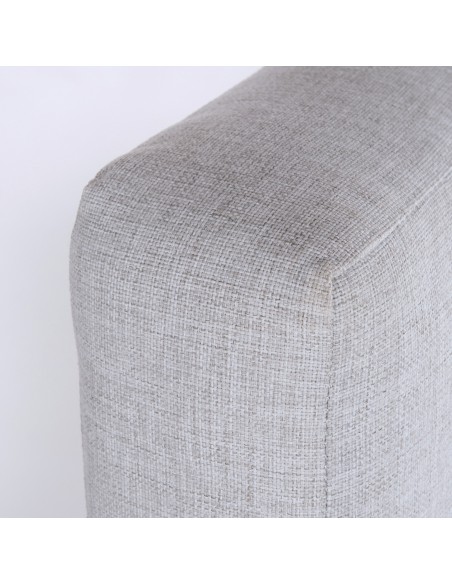 Cojin tumbona grueso de exterior olefin gris claro