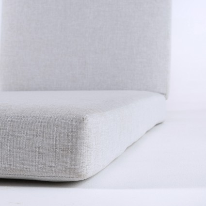 Cojin tumbona grueso de exterior olefin gris claro - Pack 4 unidades