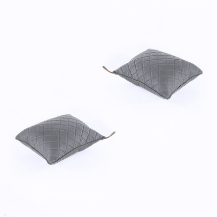 Cojin decorativo 40x40 olefin gris de exterior