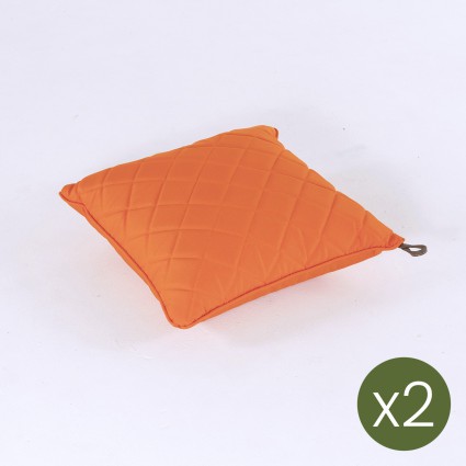 Cojin decorativo 40x40 estandar naranja de exterior