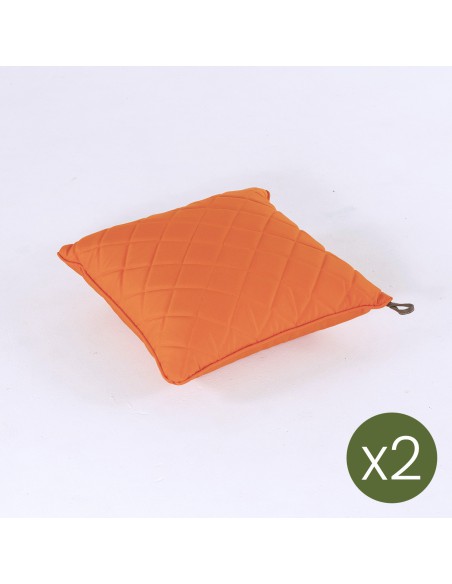 Cojin decorativo 40x40 estandar naranja de exterior