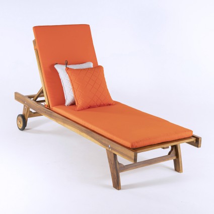 Cojin decorativo 40x40 estandar naranja de exterior