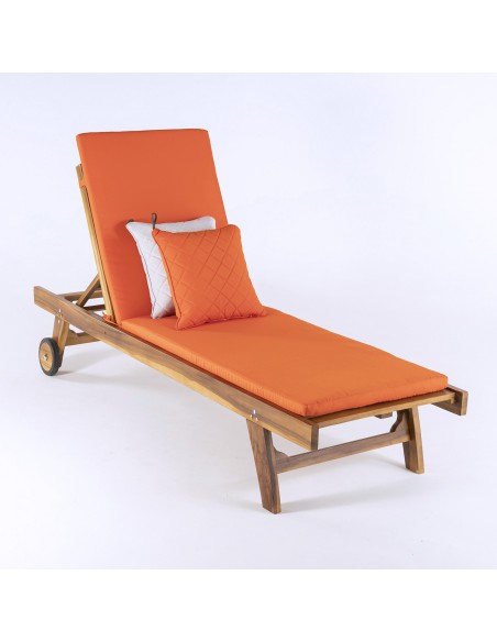 Cojin decorativo 40x40 estandar naranja de exterior