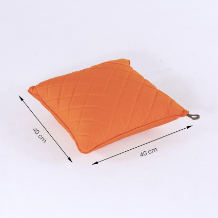 Cojin decorativo 40x40 estandar naranja de exterior