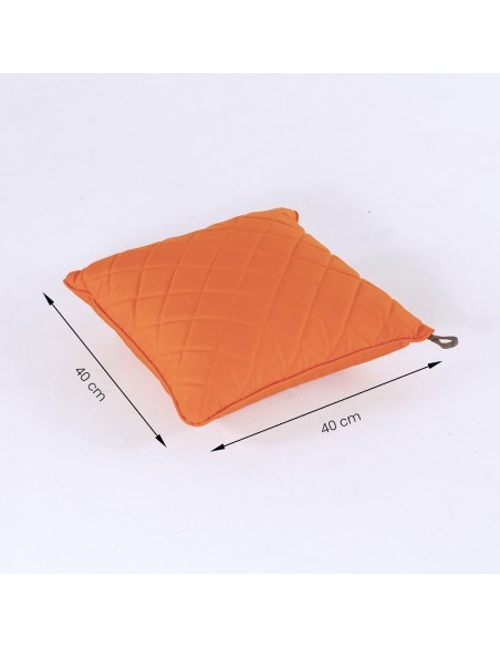 Cojin decorativo 40x40 estandar naranja de exterior