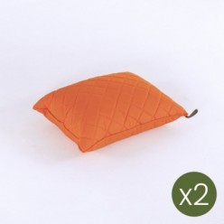 Coussin décoratif pour extérieur standard 40x50 couleur orange - Pack 2 unités