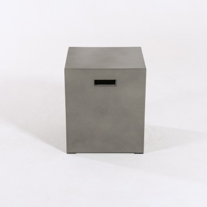 Banco de jardim quadrado de cimento