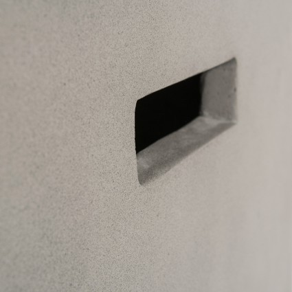 Banco de jardim quadrado de cimento