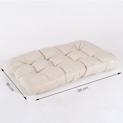 Almofadas de assento de baunilha para paletes - pack de 2 unidades