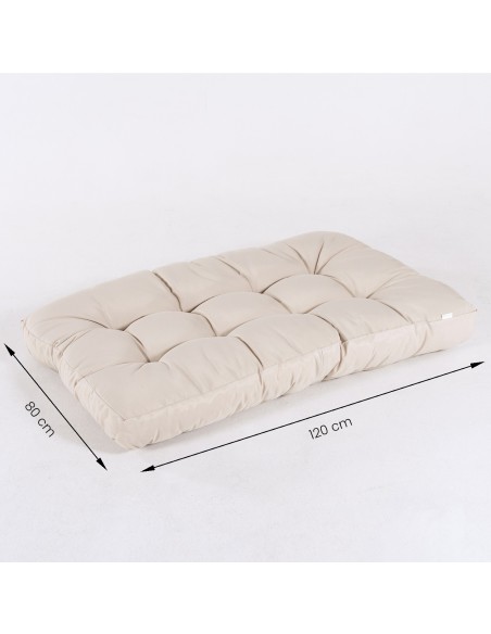 Almofadas de assento baunilha para paletes - pack de 4 unidades Almofadas de assento baunilha para paletes - pack de 4 unidades