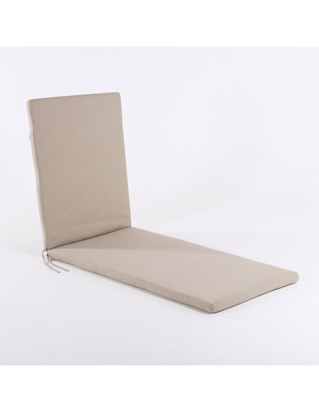 Almofada espreguicadeira de jardim olefina marrom torrada
