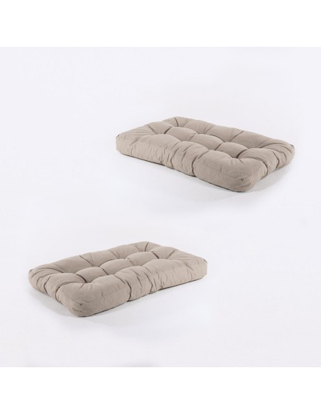 Almofada de assento para palete de olefina torrada marrom - pack de 2 unidades