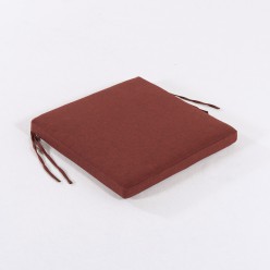 Coussin de siege en olefine rouge pour l'exterieur