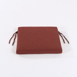 Coussin de siege en olefine rouge pour l'exterieur 2