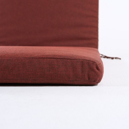 Cojin tumbona para jardin Olefin rojo