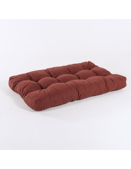 Coussin d'assise pour palette olefine rouge