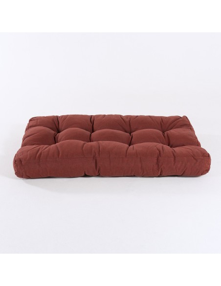 Coussin d'assise pour palette olefine rouge