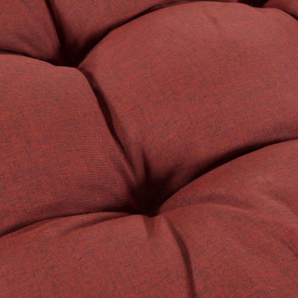 Coussin d'assise pour palette olefine rouge