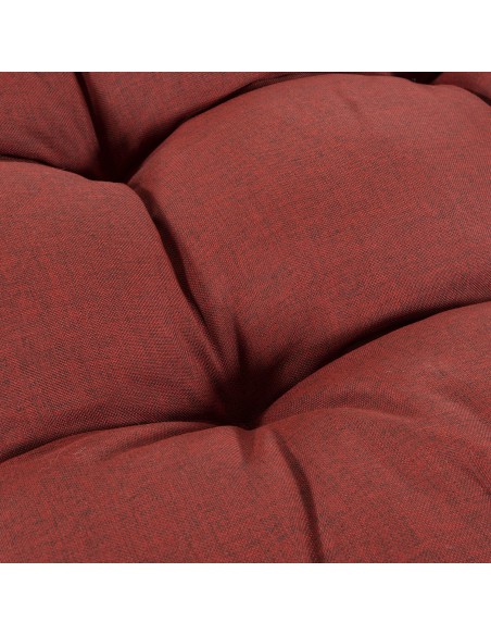 Coussin d'assise pour palette olefine rouge