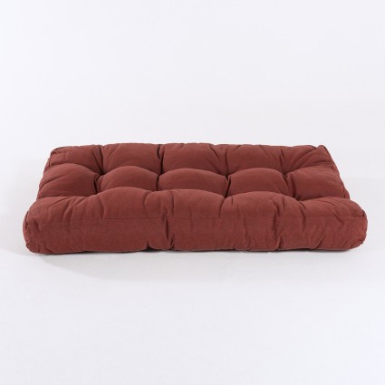Coussin d'assise pour palette olefine rouge - Pack 4 unites