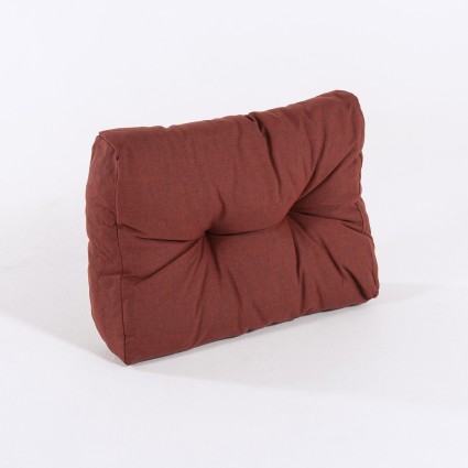 Coussin d'angle pour palette olefine couleur rouge