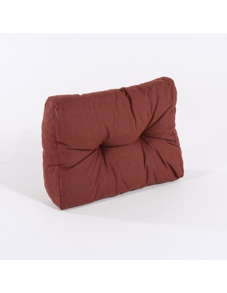 Coussin d'angle pour palette olefine couleur rouge