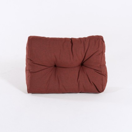 Coussin d'angle pour palette olefine couleur rouge