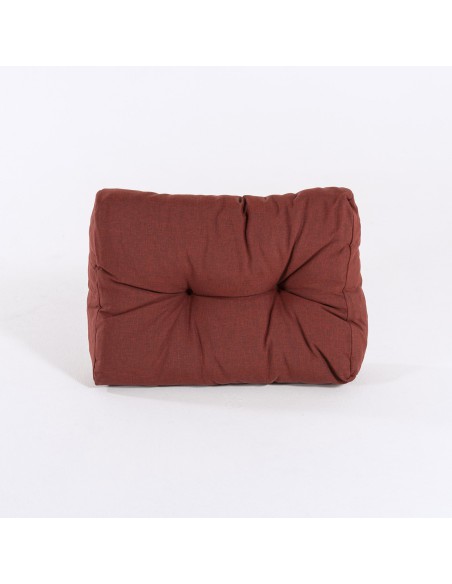 Coussin d'angle pour palette olefine couleur rouge
