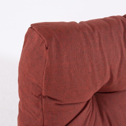 Coussin d'angle pour palette olefine couleur rouge