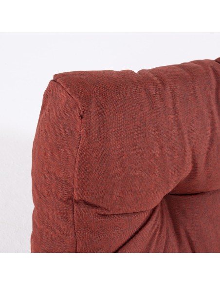 Coussin d'angle pour palette olefine couleur rouge