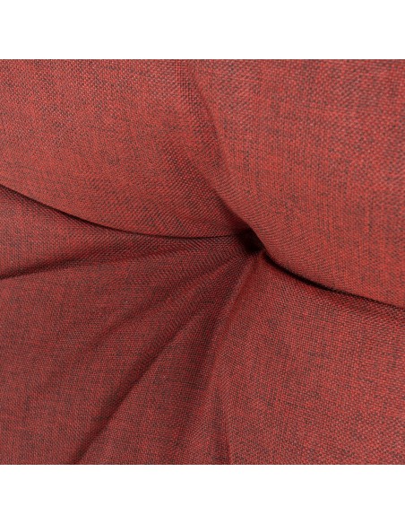 Coussin d'angle pour palette olefine couleur rouge