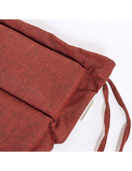 Almofada de assento de jardim 37 cm Vermelho olefina - pack de 2 unidades