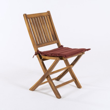 Almofada de assento de jardim 37 cm Vermelho olefina - pack de 2 unidades