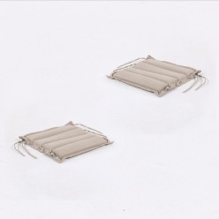 Almofada para assento externo 37 cm Olefina Castanho Castanho - pack de 2 unidades 2
