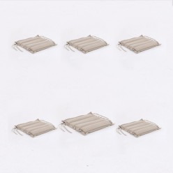 Almofada do assento de jardim 42cm olefina marrom torrado - pack 6 unidades 2