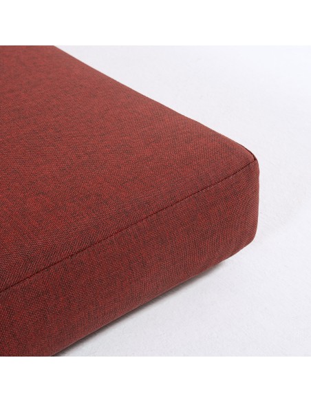 Almofada de espreguicadeira de alta espessura para jardim Vermelho olefina - pack de 4 unidades