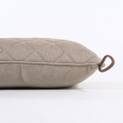 Cojin decorativo de exterior 40x40 olefin marron tostado - Pack 2 unidades