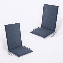 Almofada com encosto para poltrona de jardim empalhavel olefin Blue - pack de 2 unidades 2