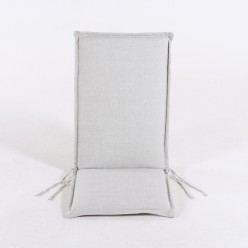 Cojin con respaldo para sillon apilable de jardin olefin gris claro 2